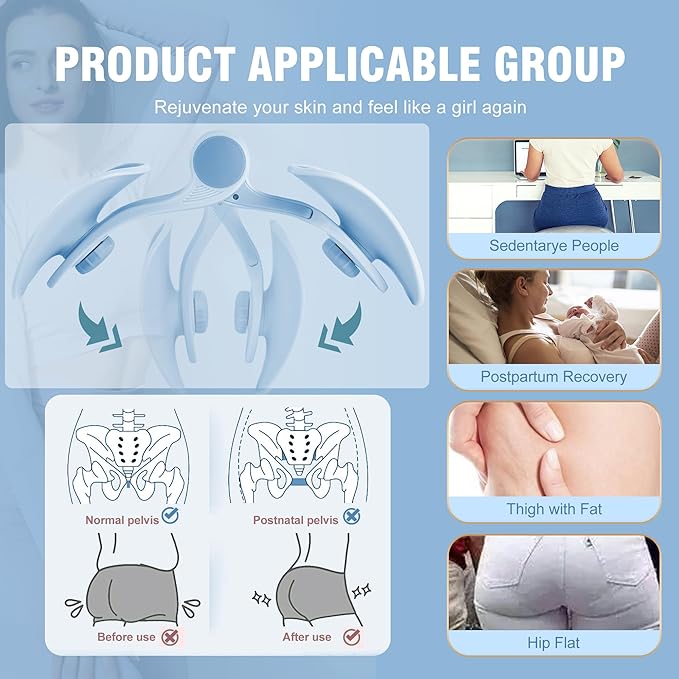 Thigh Trainer - Thigh Toner, Pelvic Floor Trainer, Kegel Trainer & Butt, Leg, Arm Toning Trainer Equipment for Home Gym Workout