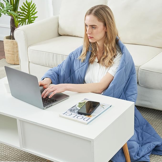 Cozy Bliss Cooling Blanket for Hot Sleepers, Q-Max 0.4 Cooling Comfort Throw Twin Size, Cold Blankets for Night Sweats Sleeping, Ultra-Cool Lightweight Breathable Summer Blanket for Bed Travel