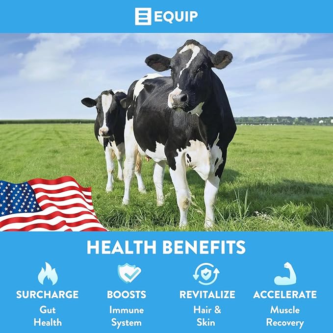 Equip Foods Core Bovine Colostrum Gummies - Delicious 1g Per Seving Grass Fed Colostrum Supplement - Gut Health, Immunity, Recovery, Hair & Skin - 60 Bovine Colostrum Gummies, 30 Servings, Raspberry