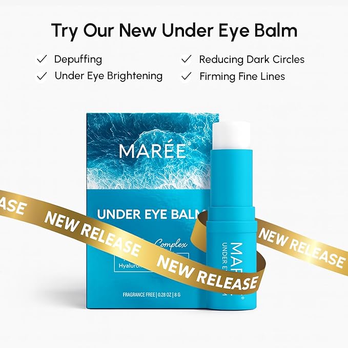 MAREE Collagen Facial Mask with Hyaluronic Acid - Hydrating Face Masks Skincare - Mascarillas Faciales For Women Skin Care - Gold, 5 Count