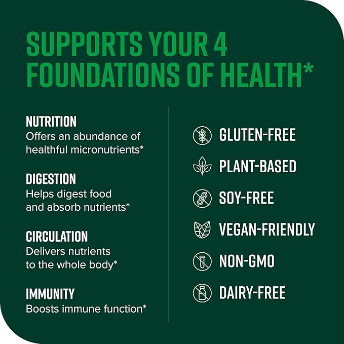 Vibrant Health, Green Vibrance, Includes 65 Plant-Based Superfoods, 25 Billion Probiotics, Fiber, Adaptogens & Enzymes, 83 Servings