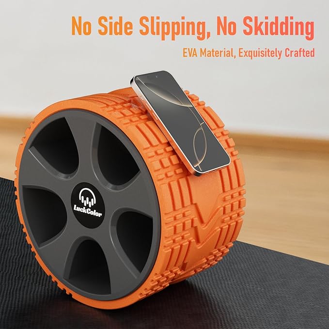 Back Roller, Back Wheel Targeted Back Pain Relief, Yoga Wheel Muscle Massage, Foam Roller for Trigger Point Therapy Physical, Stretching & Exercise, 880lbs Capacity, 10 Inch