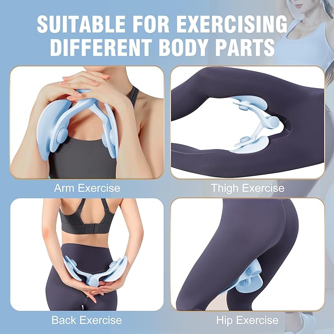 Thigh Trainer - Thigh Toner, Pelvic Floor Trainer, Kegel Trainer & Butt, Leg, Arm Toning Trainer Equipment for Home Gym Workout