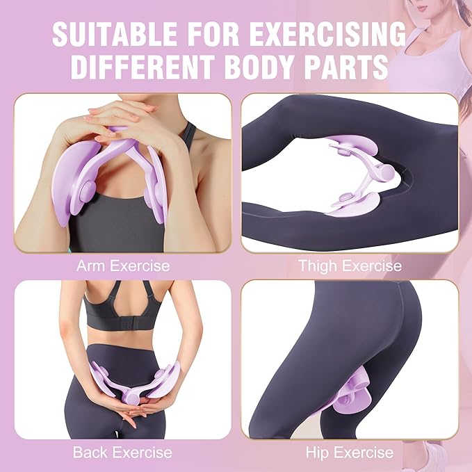 Thigh Trainer - Thigh Toner, Pelvic Floor Trainer, Kegel Trainer & Butt, Leg, Arm Toning Trainer Equipment for Home Gym Workout