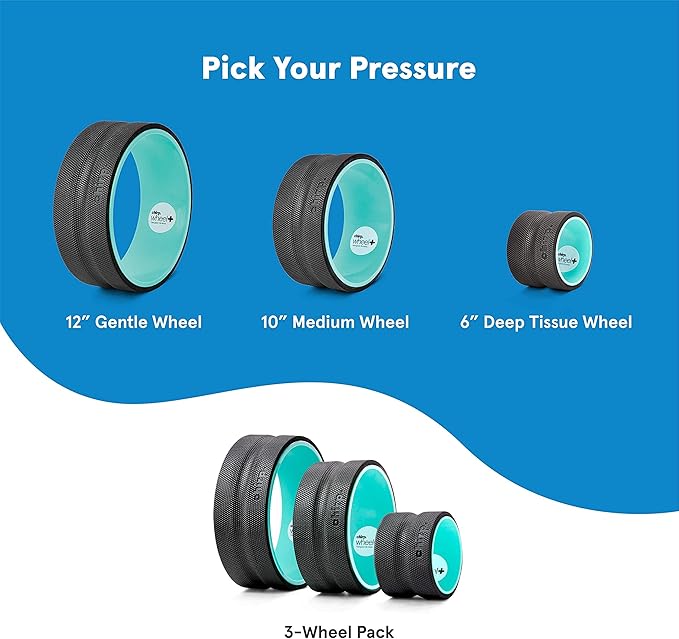 Chirp Wheel Foam Roller - Targeted Back & Neck Pain Relief, Muscle Massage, Trigger Point Therapy, High-Density Foam Tool for Physical Therapy, Stretching & Exercise, 500lbs Capacity, 6 Inch Mint