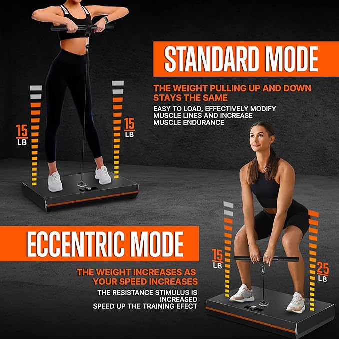 SQUATZ Pluto Home Smart Gym, 100 lbs Adjustable Resistance, All-in-One Digital Fitness Machine with WiFi & Bluetooth, Compact Full-Body Workout Equipment for Strength Training and Muscle Toning