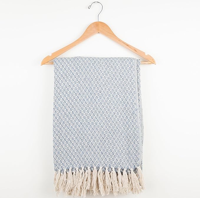 Arkwright Common Ground Bulk Blankets - Pack of 12 - Reversible 100% Cotton All Season Lightweight Couch Bed Throws for Wedding Guests, Travel, and Outdoor Events, 50 x 70 in, Checkered