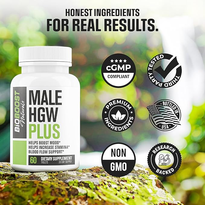 Male Horny Goat Weed PLUS 8 Ingredients - Performance Pills for Men w/ Fast Acting Blood Flow to Boost Energy, Gain Muscle, Assist Circulation | 9 Smart Ingredients | 3rd Party Tested - 60 Capsules