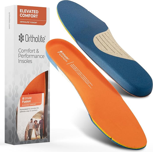 Fusion Elevated Comfort Shoe Trim-to-Fit Insert - Proprietary Two-Layer Memory Foam System Designed for Ultimate Step-in Comfort and Long-Term Cushioning