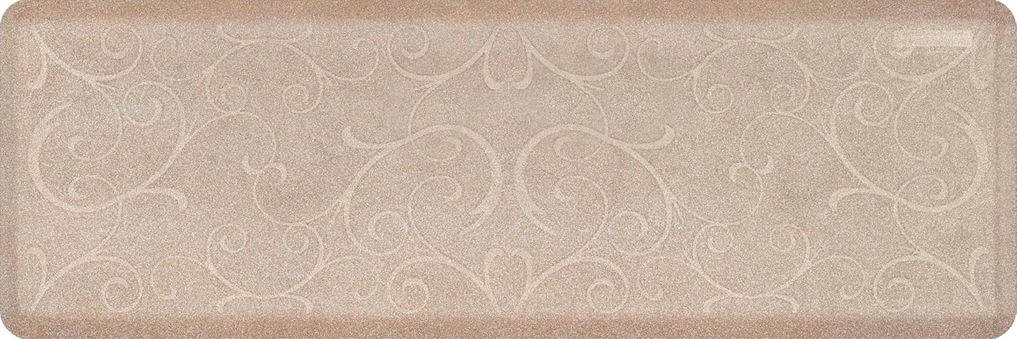 WellnessMats Bella Collection Anti-Fatigue Floor Mat, Polyurethane – Ergonomic Support Pad for Home, Kitchen, Garage, Office Standing Desk – Water Resistant - Made in USA