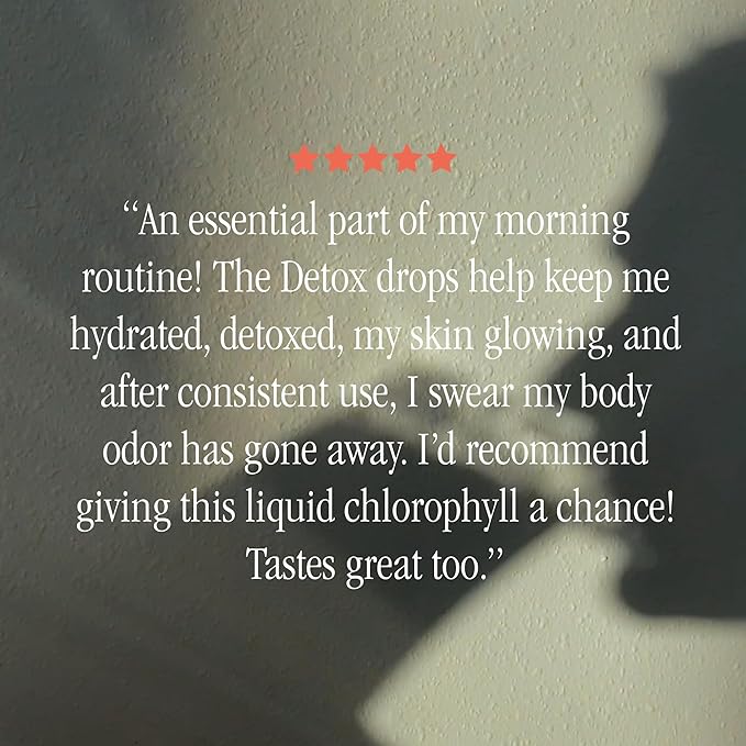 Juna Chlorophyll Liquid Drops (2-Pack) - 3X Potency Concentration - Detox, Debloat, Cleanse, Internal Deodorant, Energy & Cellular Support Supplement - Fresh Minty Lemon Taste