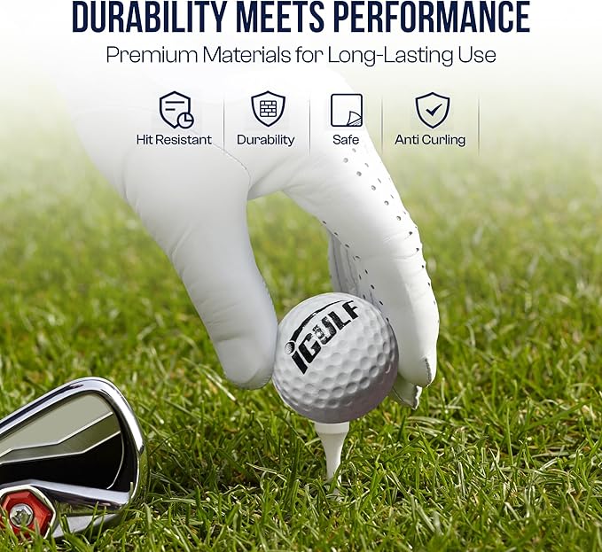 Tri-Turf 3-in-1 Golf Hitting Mat - XL 24"x24" Foldable Practice Pad w/Adjustable Tees, Non-Slip EVA Foam Base, Indoor & Outdoor Use for Chipping, Driving, Swing Training, Backyard or Garage