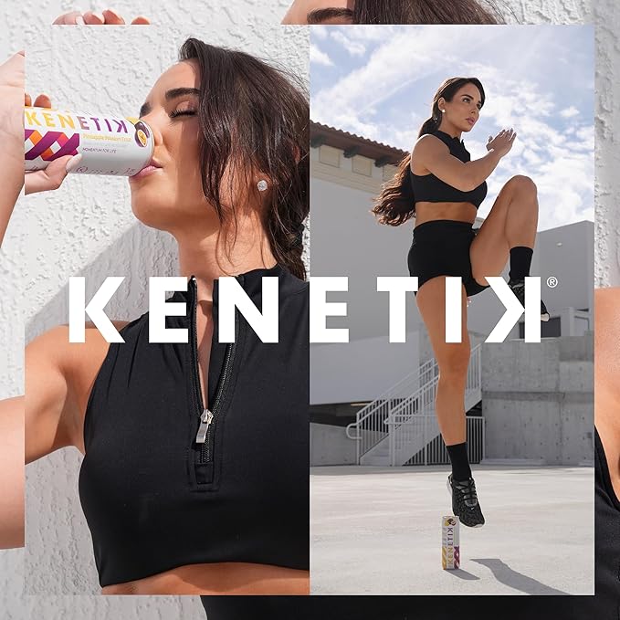 Kenetik Nootropic Ketone Drink, Ketones for Energy & Focus, Caffeine & Sugar Free, High Performance D-BHB Ketone Mix, Fuel w/Zero Crash or Jitters, Ready to Drink - Variety 12 Pk