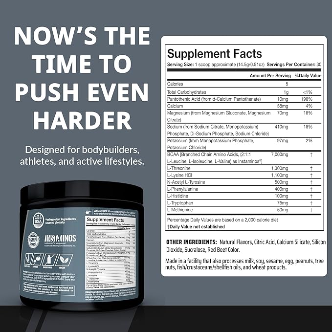 Granite Essential Amino Acids Powder for Muscle Recovery and Growth with 10g EAAs and 7g BCAAs - Soy-Free, Gluten-Free, 448g (30 Servings), Strawberry Lemonade