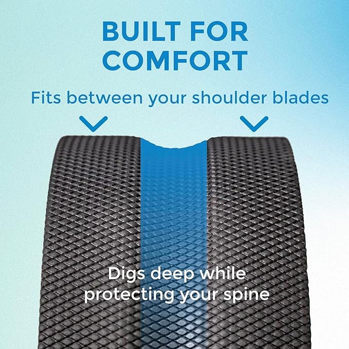 Chirp Wheel Foam Roller - Targeted Back & Neck Pain Relief, Muscle Massage, Trigger Point Therapy, High-Density Foam Tool for Physical Therapy, Stretching & Exercise, 500lbs Capacity, 4-Pack Black