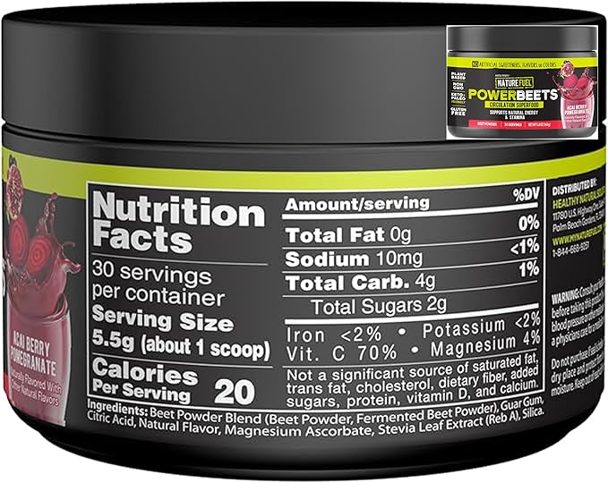 Amazing Grass Greens Blend Superfood: Super Greens Powder Smoothie Mix for Boost Energy, 30 Servings & Nature Fuel Power Beets Powder, Beet Root Powder, Support Natural Energy, 30 Servings