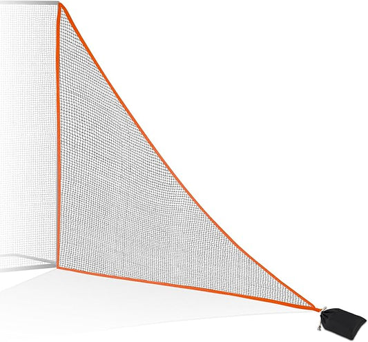 1/2PCS Golf Shank Net Attachment for Golf Hitting Nets with Sandbag, 7 * 7FT/7 * 10FT Golf Barrier Side Net,Golf Practice Hitting Net Barrier Net for Golf, Baseball, Hockey, Soccer (Black/Red