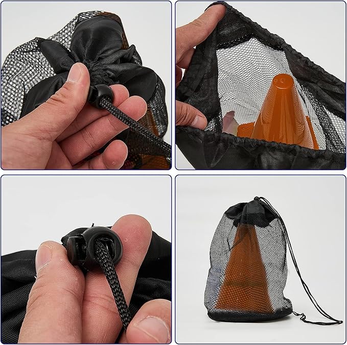 Cones Sports for Kids, Small Training Cones Set for Soccer Practice, 24 Pack 7 Inch Agility Field Cone Marker for Football Basketball Drills, Plastic Multi color Baseball Cone for Outdoor Indoor Games