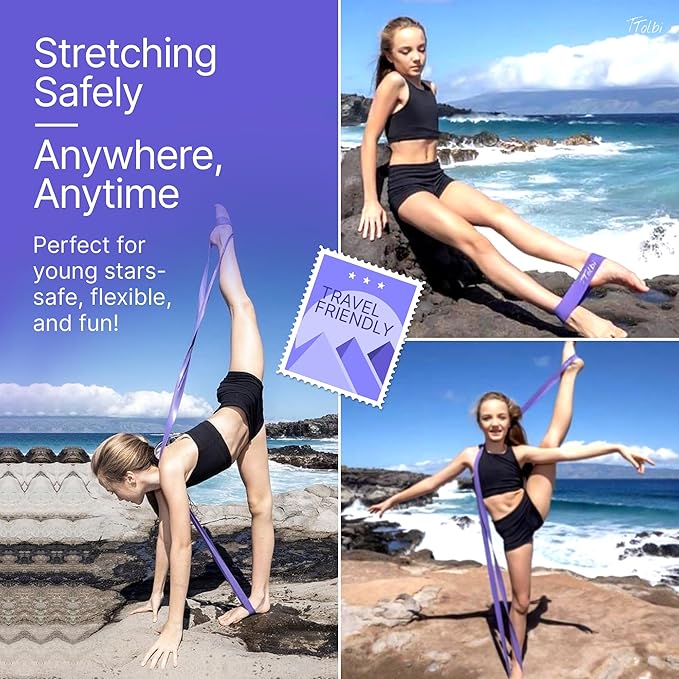 Premium Stretch Bands for Dancers - Flexibility & Ballet Stretching Band, Dance Equipment for Splits & Strength, Ideal Gifts for Ballet, Gymnastics, Cheerleading, Yoga and Pilates Training Stuff
