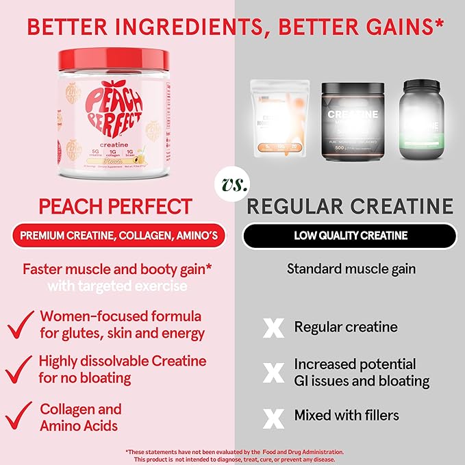 Creatine for Women Booty Gain, Muscle Builder, Energy Boost, Pink Lemonade, Cognition Aid | Collagen, BCAA, Lean Muscle, Vegan Monohydrate Micronized Powder, Alt Creapure,30 Ser