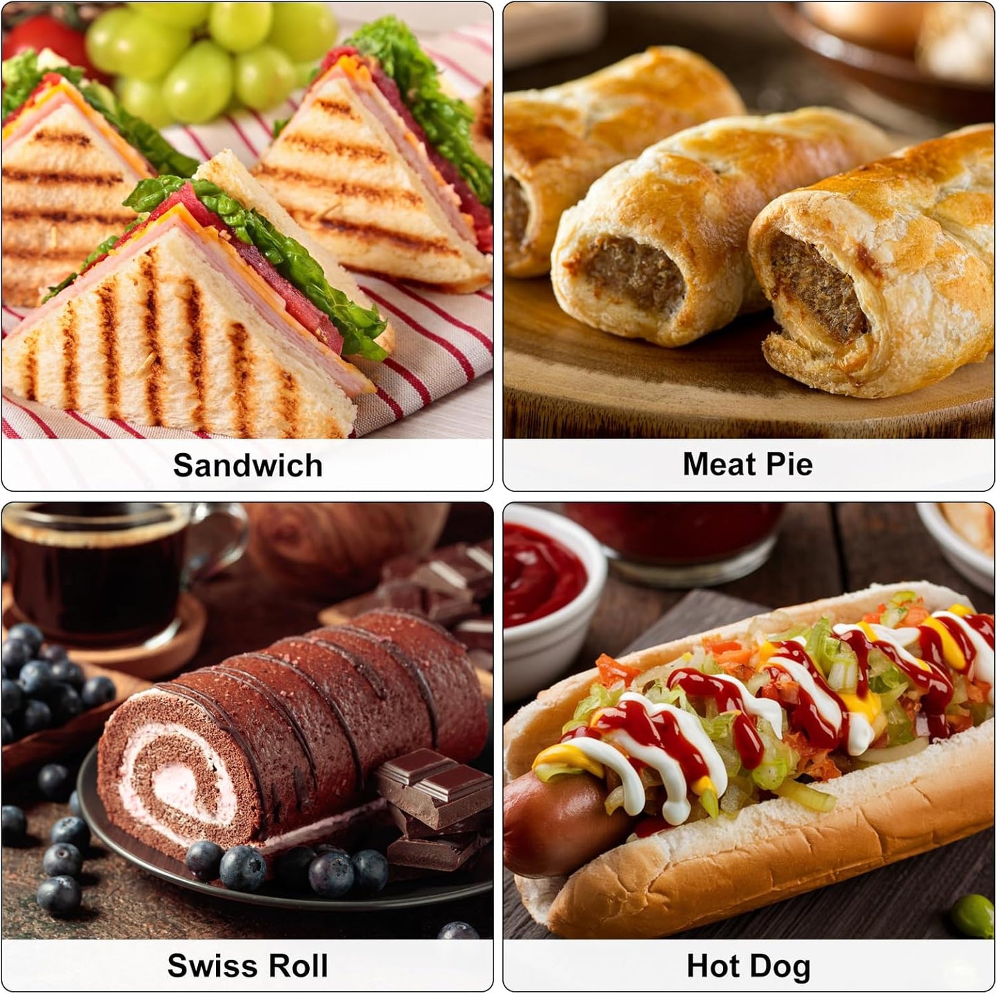 uxcell 8 Pcs Taco Holder Stand, Plastic Taco Plates Hold Up to 3 Tacos, Hollow Carved Taco Shell Holder, Dishwasher Microwave Safe, Blue