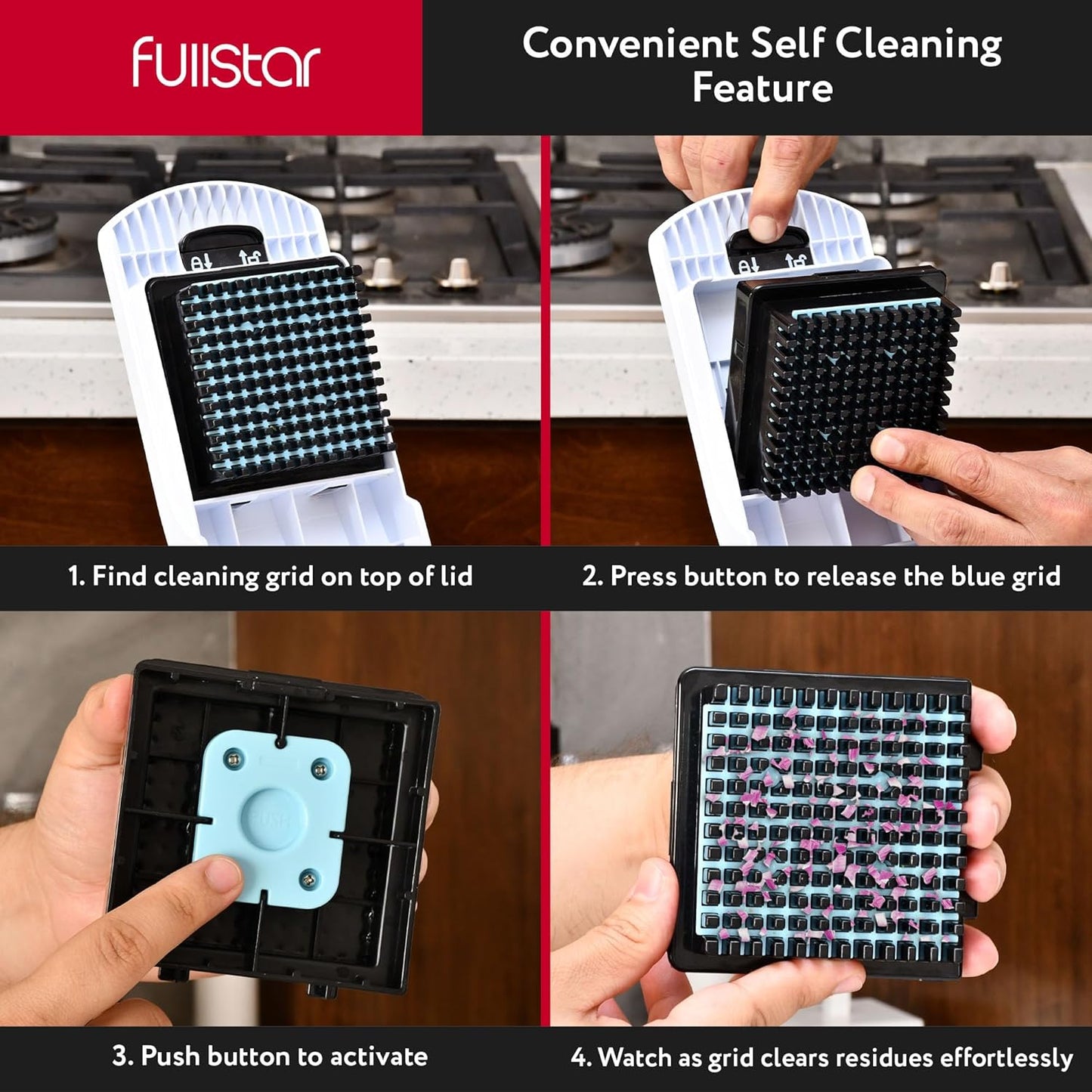 Fullstar Vegetable Chopper & Mandoline Slicer for Kitchen - Food Chopper with Container, Cheese Grater, Home Essentials & Kitchen Gadgets (All in 1, White)