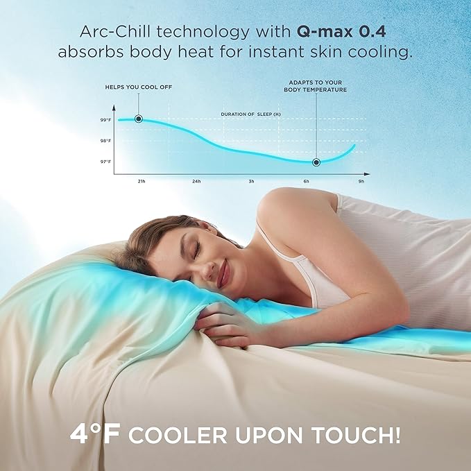 Bedsure Summer Cooling Blanket Twin XL for Hot Sleepers with Sports Mesh Design, Arc-Chill Q-Max 0.4 Lightweight Breathable Ice Cold Blankets for College Dorm, 60 x 90 Inches, Mesh Beige