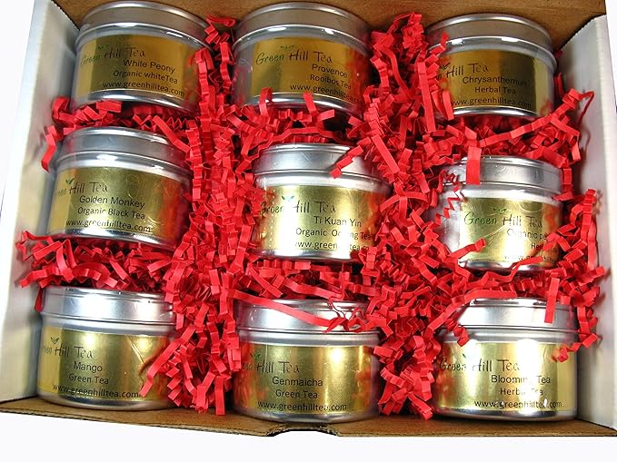 Greenhilltea loose tea samples (Classic 9 Tea Sampler)
