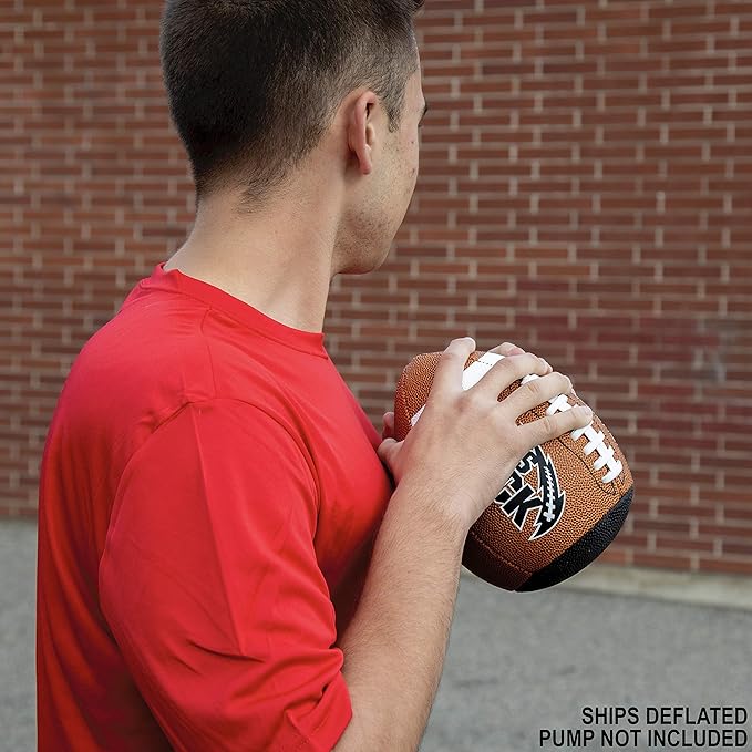 Passback Official Composite Football, Ages 14+, High School Training Football, (Ships Deflated)