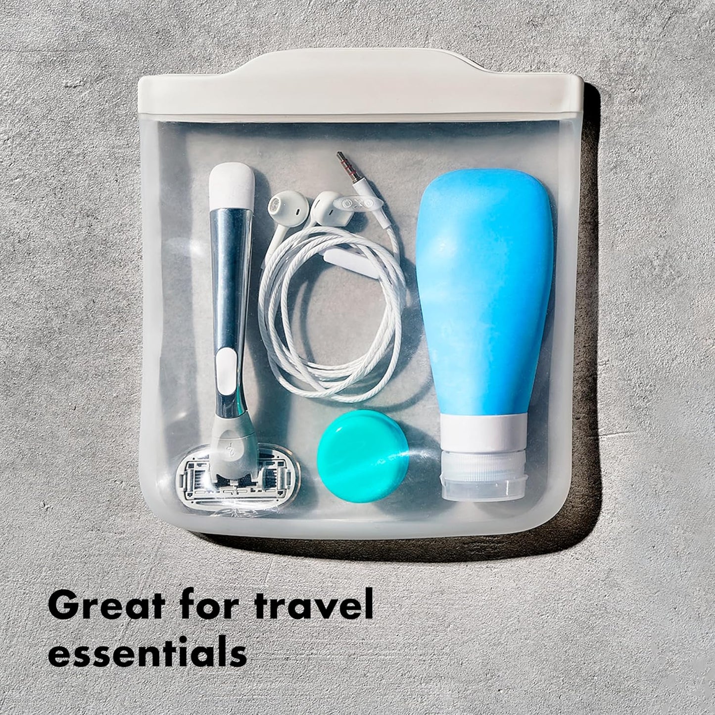 OXO Good Grips Silicone Reusable Bag – Snack Bag (12 oz) - Watermelon