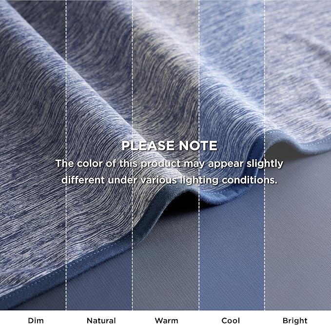 Bedsure Summer Cooling Navy Blue Throw Blanket for Hot Sleepers with Sports Mesh Design, Arc-Chill Q-Max 0.4 Lightweight Breathable Ice Cold Blanket Throws for Night Sweats, 50 x 70 Inches