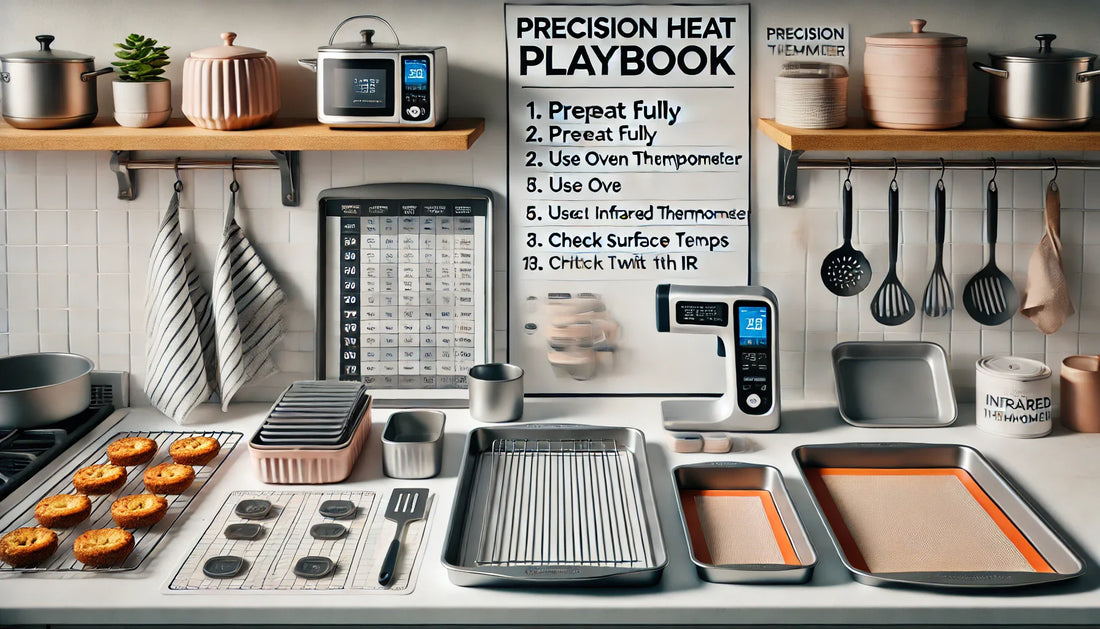 Precision Heat Playbook: Bakeware, Silicone Tools, and Infrared Temperature Checks for Reliable Results