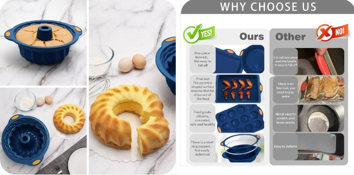 Bake Anything, Anytime — The 31-Piece Silicone Baking Pan Set That Does It All