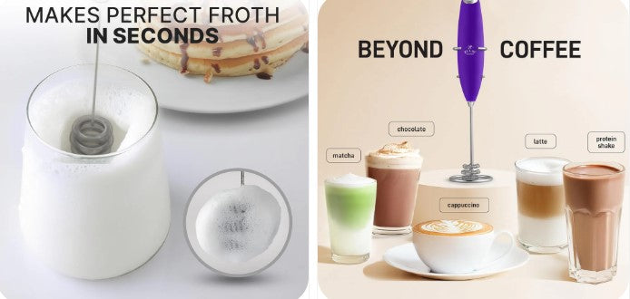 Froth Like a Barista — The Tornado Triple Whisk Milk Frother That Makes Every Drink Better