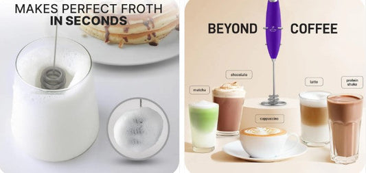 Froth Like a Barista — The Tornado Triple Whisk Milk Frother That Makes Every Drink Better