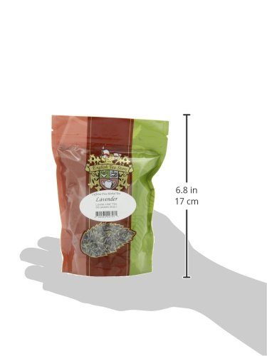 Lavender Caffeine Free Herbal Tea Pouches - 2oz | Loose Leaf Herbal Blend | French Provence Lavender | Relaxing Floral Aroma | Loose Leaf Pouches | Herbal Infusion Tea