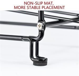 SUFAUY Soda Can Organizer Rack, Stackable Beverage Can Dispenser Holder for Pantry, Set of 2, Black