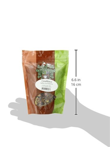 Casablanca Caffeine Free Herbal Tea Pouches - 4oz | Loose Leaf Fruit & Herb Blend | Hibiscus Rosehip Apple Currant Strawberry | Vitamin C Rich | Hot or Iced Tea | Summer Popsicle Tea