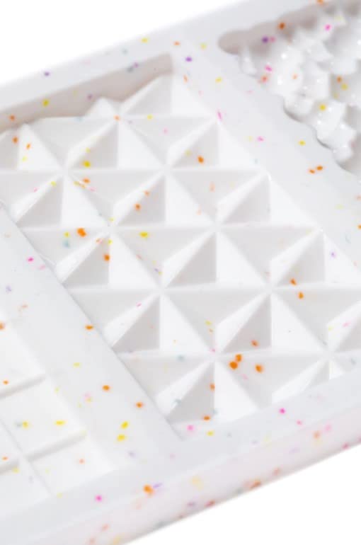 Fancy Sprinkles Adele Candy Bar Mold, 3 Cavities Reusable Silicone Traditional Cut, for Baking, Melting Chocolate, & Dessert Decorating (10 ¾” W x ½” H x 6 ½”)