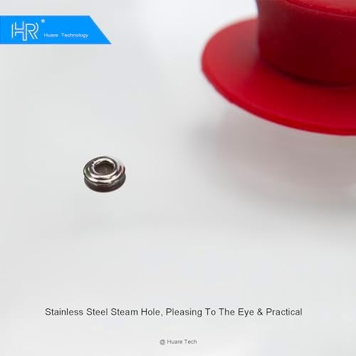 Silicon Glass Lid for Pot,Pan,Skillet Fits 8"(20CM) Cookware Silicon lid Dishwasher Safe, Replacement Lid Vented Tempered Glass with Heat Resistant Silicone Rim By HR Huare Technology, Red,1 Pack…