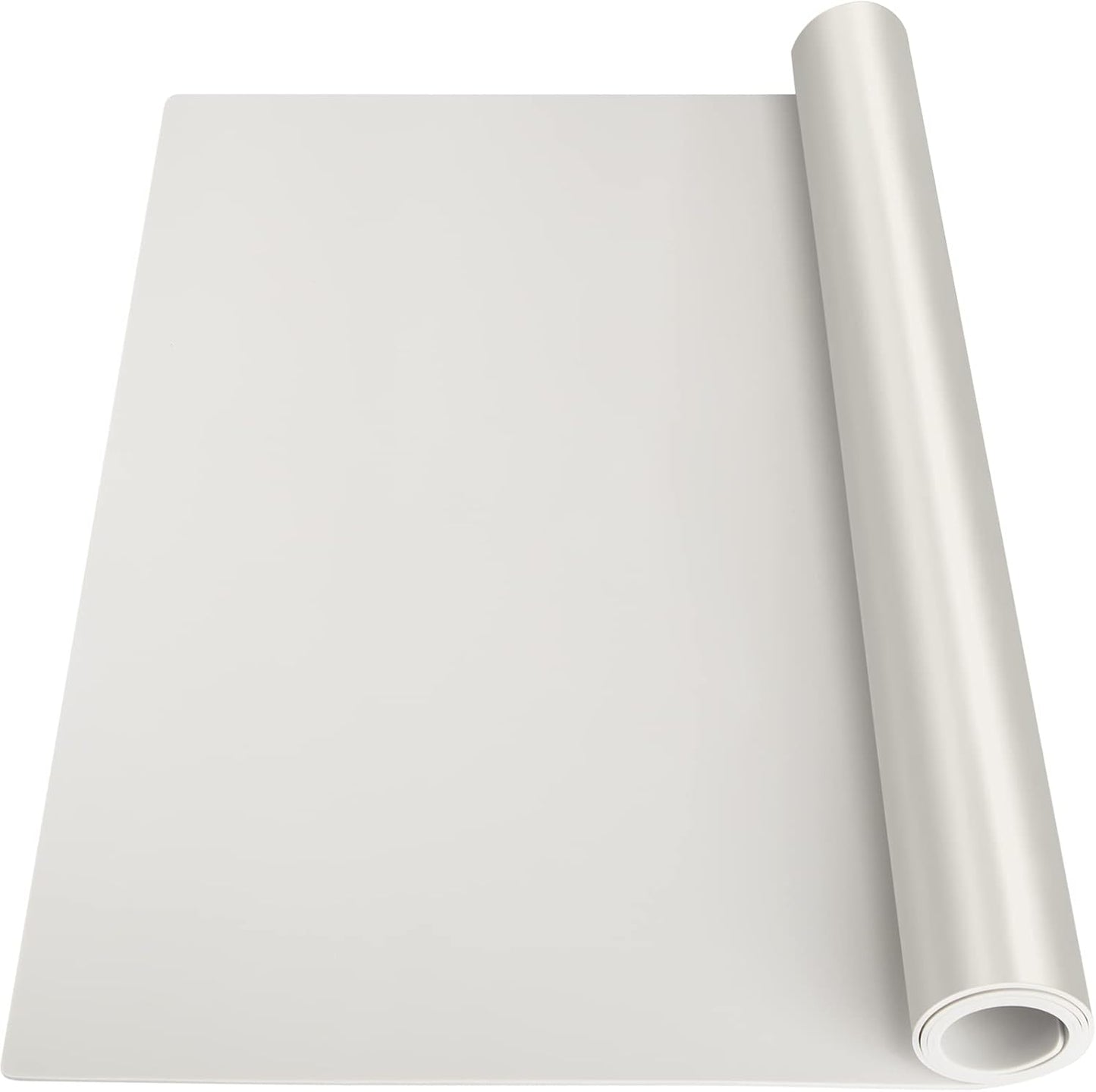 Slicone Mat Heat Resistant Mats for Countertop, Multipurpose Large Silicone Mats for Crafts Kitchen Workbench Size 36x24 inches Thick 2mm,Rolled Package,Beige