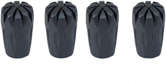 Walking Stick Tips Rubber 4pcs Trekking Pole Tips Replacement- Rubber Feet for Hiking Poles, Walking Sticks, Trekking Poles | Rubber Tip for Walking Sticks Hiking Trekking Poles Boot Tips Rubber Feet