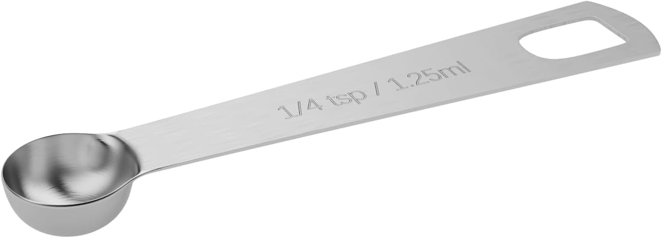 1PCS 1/4tsp (1.25ml) Single Measuring Spoon, Stainless Steel Individual Teaspoons Only