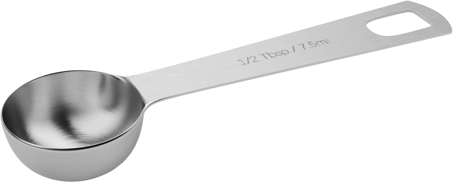 1PCS 1/2tbsp (1.5tsp, 7.5ml, 1/4oz) Single Measuring Spoon, Stainless Steel Individual Teaspoons Only