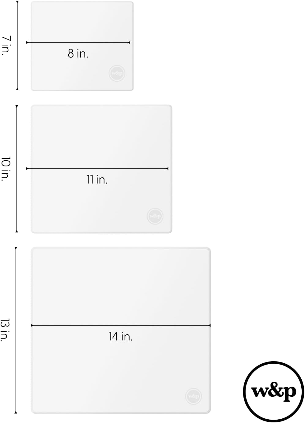 W&P Reusable Silicone Stretch Wrap, 1 Box with 3 Wraps (7x8, 10x11, 13x14), Oven, Dishwasher, Microwave & Freezer Safe, BPA Free