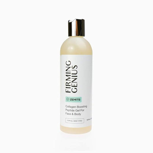 FirmingGenius | Conductive Gel - Collagen Boosting Peptide | Hyaluronic Acid, Hazelnut Oil, Sunflower Oil, Vitamin E | Facial & Body Treatments |12 fl oz
