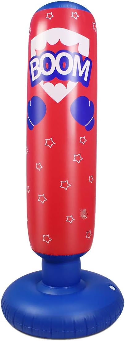 Punching Bag for Kids, Free Standing Boxing Bag for Bounce Back Focus Punching Bag for Practicing Karate, Taekwondo, De-Stress Boxing Bag for Kids.