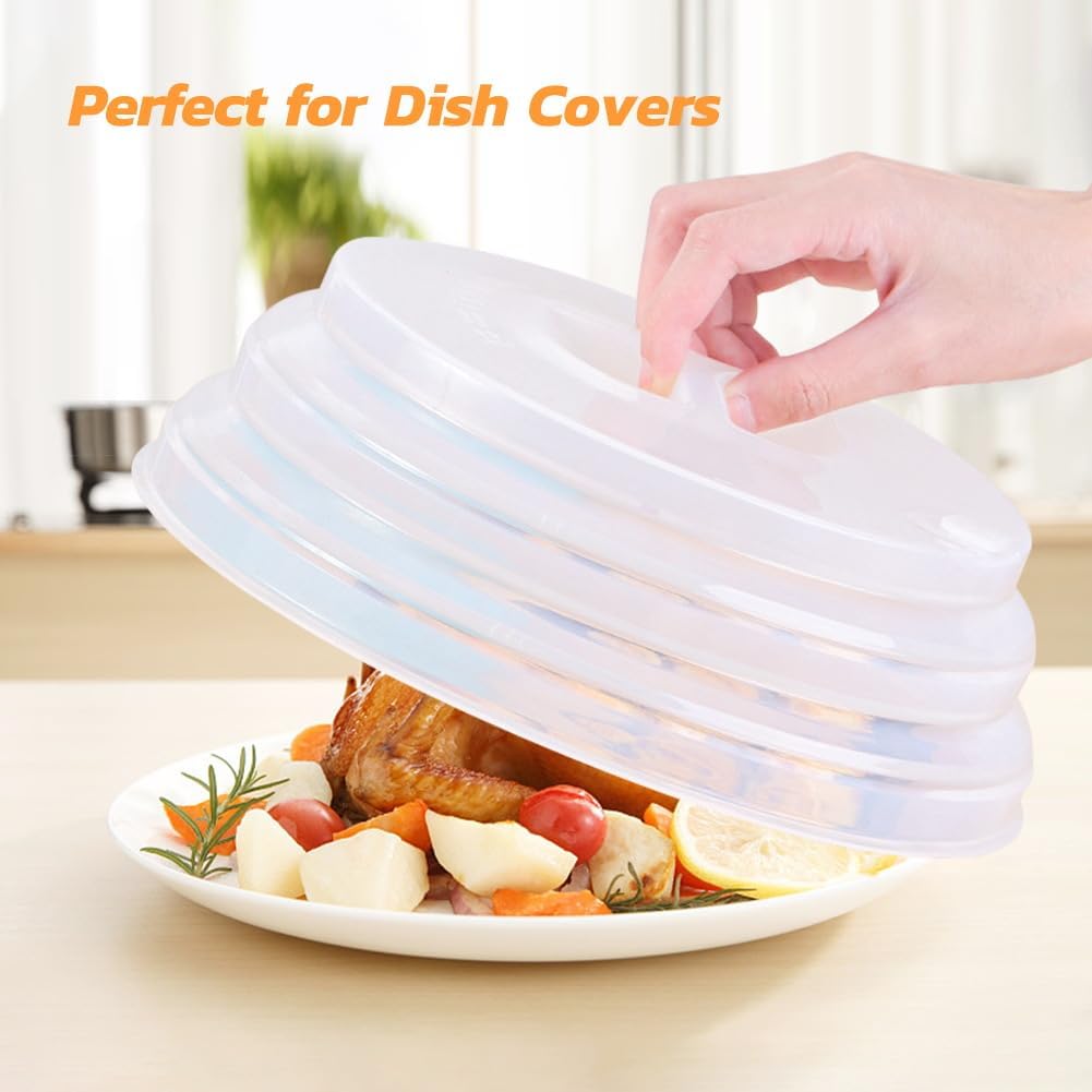 Microwave Cover for Food Microwave Splatter Cover - Silicone Microwave Plate Cover Dish Covers for Microwave Oven Cooking Anti-Splatter Guard Lid with Steam Vents BPA Free