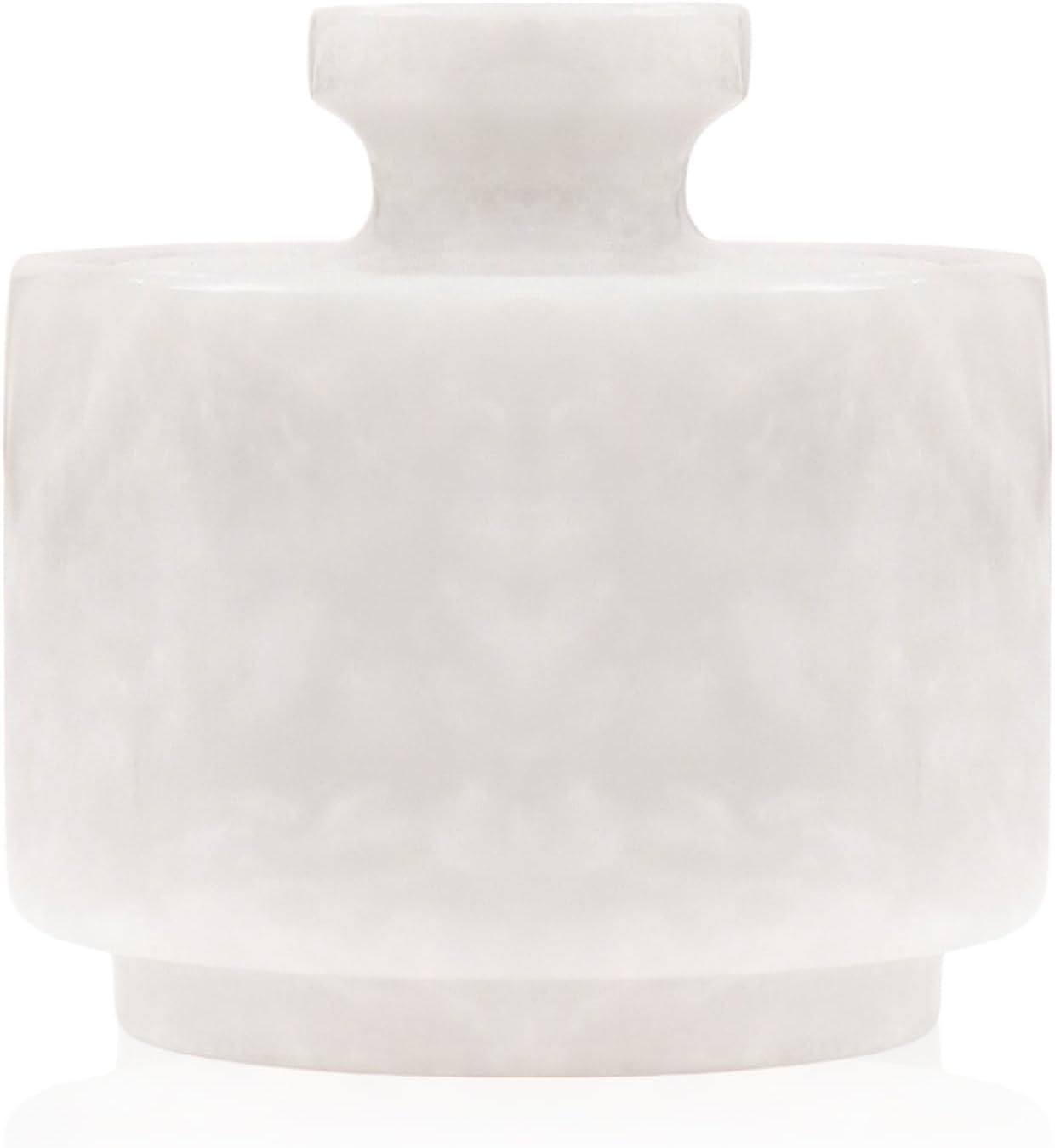 Marble Salt Cellar with Lid 3" White Salt Box, Stone Salt Container & Spice Jars, Stone Salt Holder for Counter, Spice Jar & Salt Jar