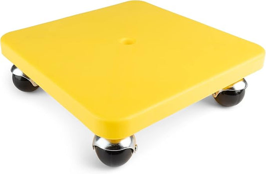 Champion Sports Scooter Board – Choice of Handles or No Handles, Durable Plastic Scooters for Youth Gym & PE Class, Indoor & Outdoor Play, Non-Marring Wheels, Multiple Sizes & Colors